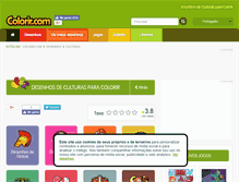 Tablet Screenshot of culturas.colorir.com
