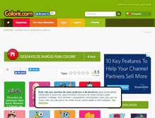 Tablet Screenshot of marcas.colorir.com