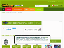 Tablet Screenshot of mascaras.colorir.com